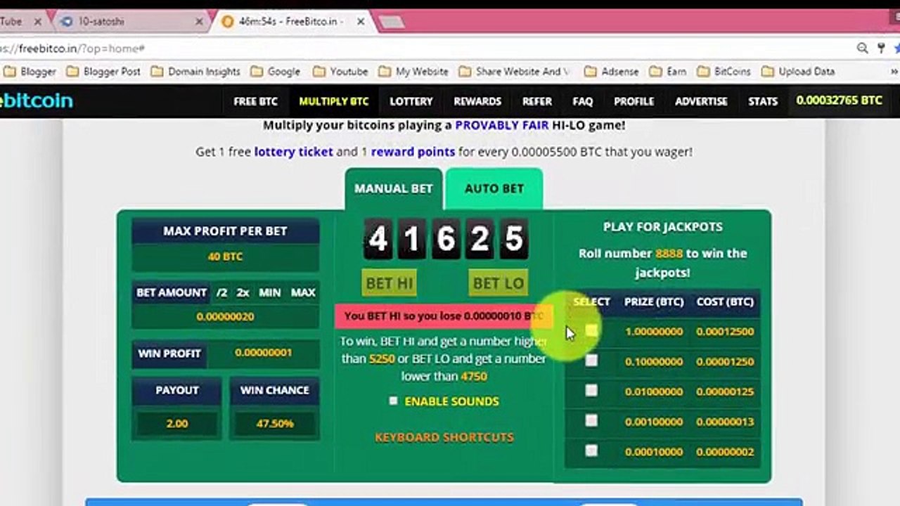 Freebitco.in 2016 Bot 5.11.2016