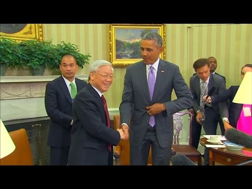 TBT Đảng CSVN Nguyễn Phú Trọng đối thoại với TT Obama về thương mại, biển Đông, nhân quyền