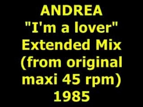 ANDREA I'm a lover Maxi 45 rpm
