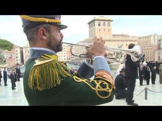 Roma - 4 Novembre, Renzi all'Altare della Patria (04.11.16)