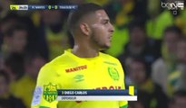 Le Pénalty de Martin Braithwaite Goal - FC Nantes 0-1 Toulouse FC - 4.11.2016