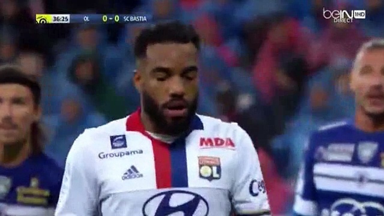 Alexandre Lacazette Penalty Goal HD - Lyon 1 - 0- Bastia 05.11.2016
