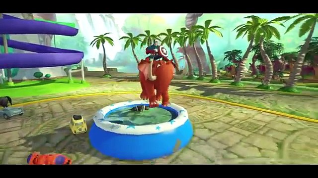 Капитан Америка & Веном & Беймакс Город Героев , интересный мультик игра для детей