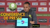 Conférence de presse Gazélec FC Ajaccio - Red Star  FC (2-1) : Jean-Luc VANNUCHI (GFCA) - Rui ALMEIDA (RED) - 2016/2017