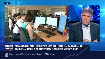 Diagostic numérique: Le Medef met en ligne un formulaire pour évaluer la transformation digitale des PME - 05/11