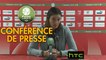 Conférence de presse Nîmes Olympique - Clermont Foot (1-1) : Bernard BLAQUART (NIMES) - Corinne DIACRE (CF63) - 2016/2017