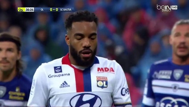 Alexandre Lacazette Penalty Goal France Ligue 1 - 05.11.2016 Lyon 1-0 SC Bastia