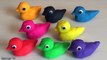 Learn Colours Play Doh Ducks Surprise Toys Mickey Mouse Peppa Pig Frozen Elsa