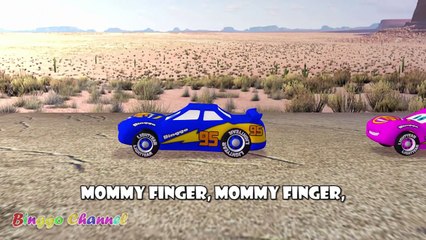 Lighting Mc Queen Cars Finger Family | Nursery Rhymes | 3D Animation In HD From Binggo Channel