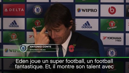 11e j. - Conte : "Hazard est fantastique, avec et sans ballon"