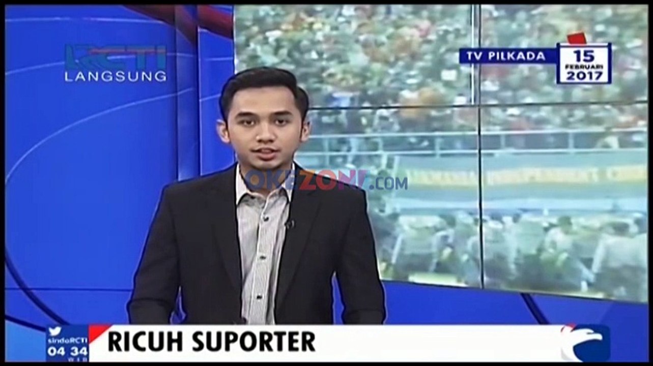 Ricuh Suporter Warnai Pertandingan Persija vs Persib