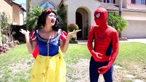 Princess Rapunzel vs Giant Joker Tongue! w_ Big Lollipop, Spiderman, Wolf & SpongeBob IRL part2