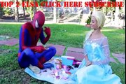 Top 2 Spiderman vs Joker vs Frozen Elsa Real Life Superheroes Kiss Spiderman vs Venom Elsa 2016
