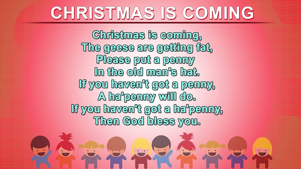 Christmas Is Coming | Kids Poem English | Nursery Rhymes Songs With