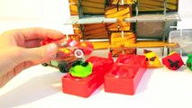 Angry Birds Play Dough Game with Disney Cars Mater and Lightning McQueen Angry Birds Softee Dough