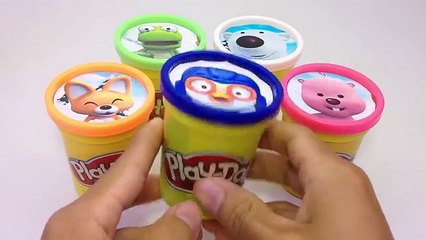 Download Video: Сups Stacking Play Doh Clay Pororo Clubhouse Surprise Toys & Learn Colors in English - Creative Kids