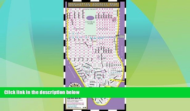 Big Deals Streetwise Manhattan Address Map - Laminated Address Locator Map for Manhattan, NY -
