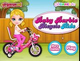 Маленькая Барби на велосипеде ( Baby Barbie Bicycle Ride ) - Game for Girls - Cartoon for children