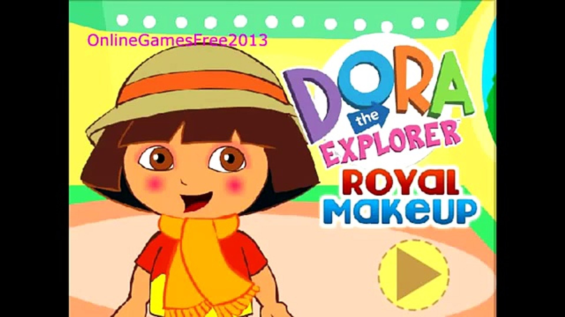 Dora The Explorer Online Games Dora Royal Makeup Game Dailymotion Video
