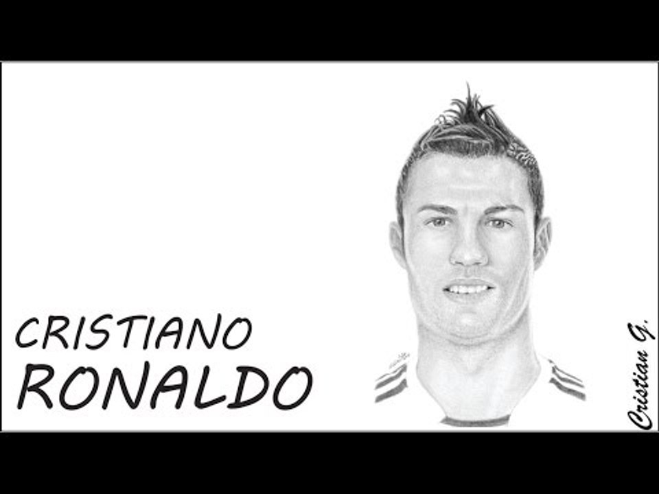 Como dibujar a CRISTIANO RONALDO CR7