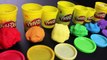 ♥ Play-Doh Rainbow Colors (How to make Easy Playdough Rainbow, Sun & Clouds)