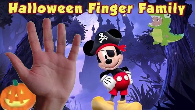Finger Family Special Halloween Song - Mickey Mouse Clubhouse, Jake and Neverland Pirates