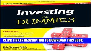 [Free Read] Investing For Dummies Free Online