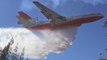 Rural Firefighters Use Water Bombing Aircraft in Fighting NSW Bushfire
