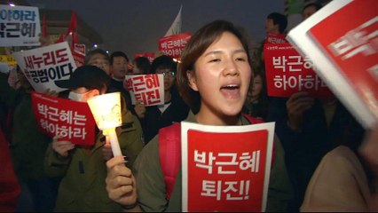 Download Video: South Koreans on the streets in anti-Park protests