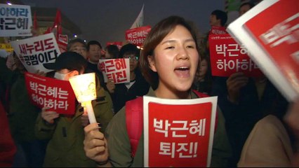 South Koreans on the streets in anti-Park protests