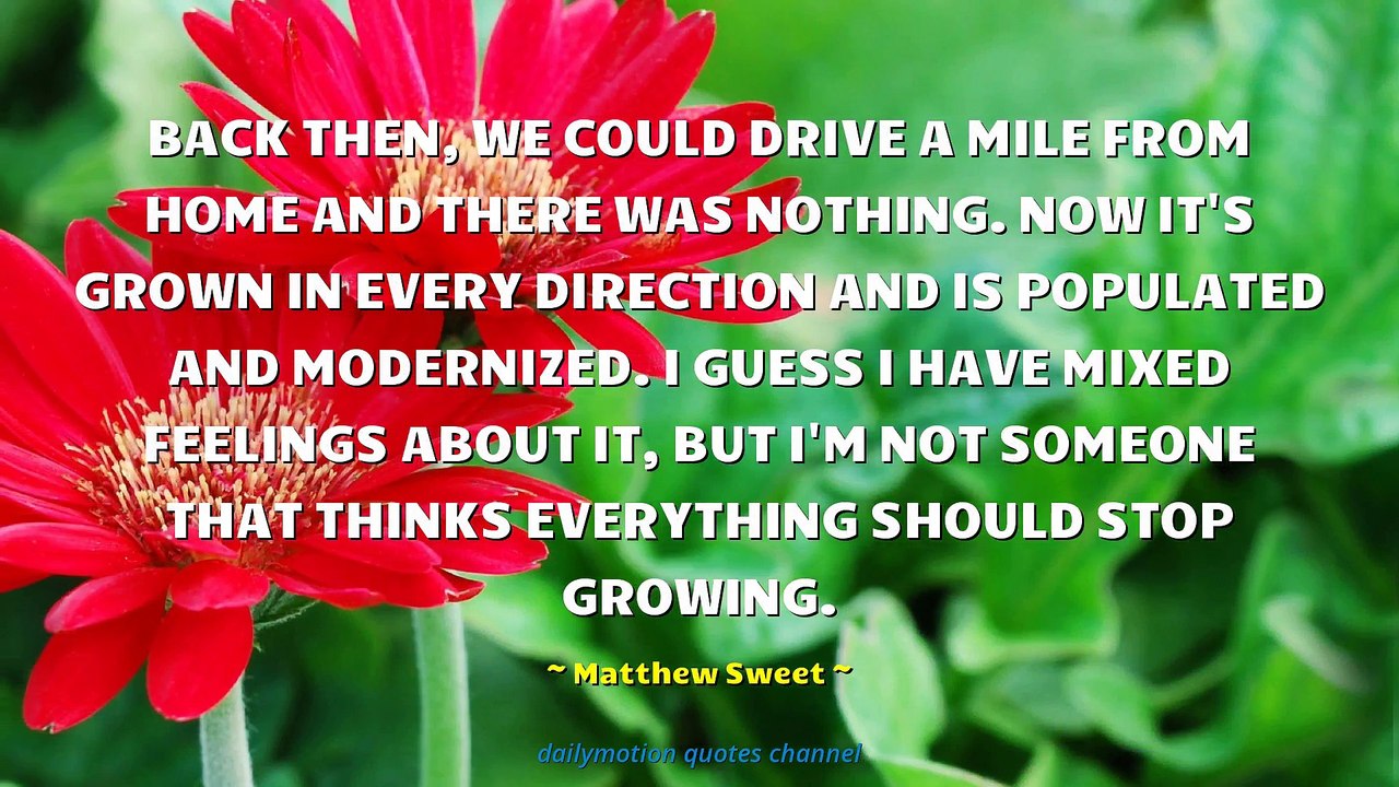 Matthew Sweet Quotes #1