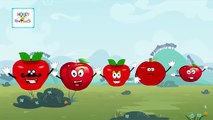 Finger Family APPLE Family Nursery Rhyme | Apple Cartoon Animation Finger Family Songs For Children