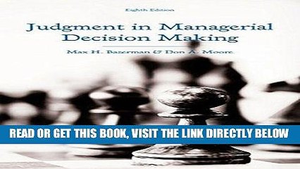[EBOOK] DOWNLOAD Judgment in Managerial Decision Making PDF
