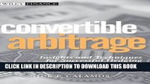 [Free Read] Convertible Arbitrage: Insights and Techniques for Successful Hedging Free Online