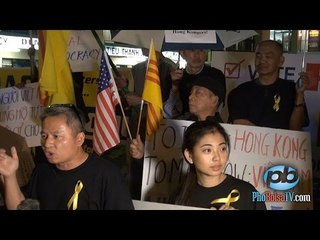 Hội đoàn người Việt ở Little Saigon biểu tình ủng hộ "cách mạng dù" ở Hồng Kông