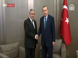 Cumhurbaşkanı Erdoğan, KKTC Cumhurbaşkanı Akıncı'yı kabul etti