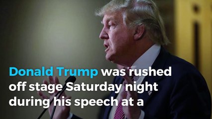 Trump rushed off stage following security scare in Nevada, quickly returns