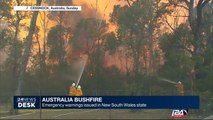 Australia bushfire : emergency warnings issued in New South Wales state