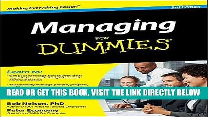 [BOOK] PDF Managing For Dummies New BEST SELLER
