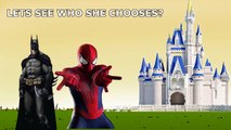 Frozen Elsa & Spiderman Vs Batman - Spiderman w/ Batman KISS Elsa, Superhero Fun :)