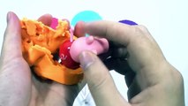 PLAY DOH Kinder Surprise Eggs!!! - PEPPA PIG Español surprise minions hello kitty toys- part1