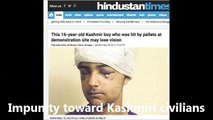 Indian Army crimes against civilians of Kashmir  Pellet GUN victim Kashmiri civilians!