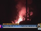 Phoenix fire: Fire caused by possible gas explosion at Payson apartment complex