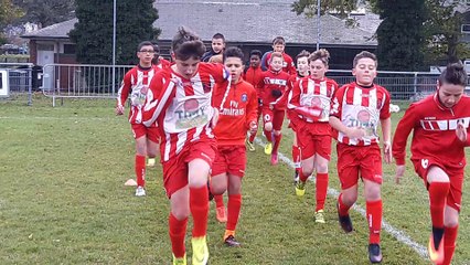Echauffement des U14 Pré Ligue contre St Pol
