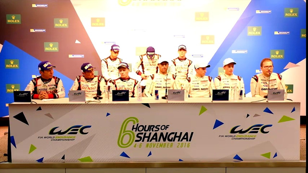 Post Race Press Conference - Winners LMP1 Class - 6 Hours of Shanghai