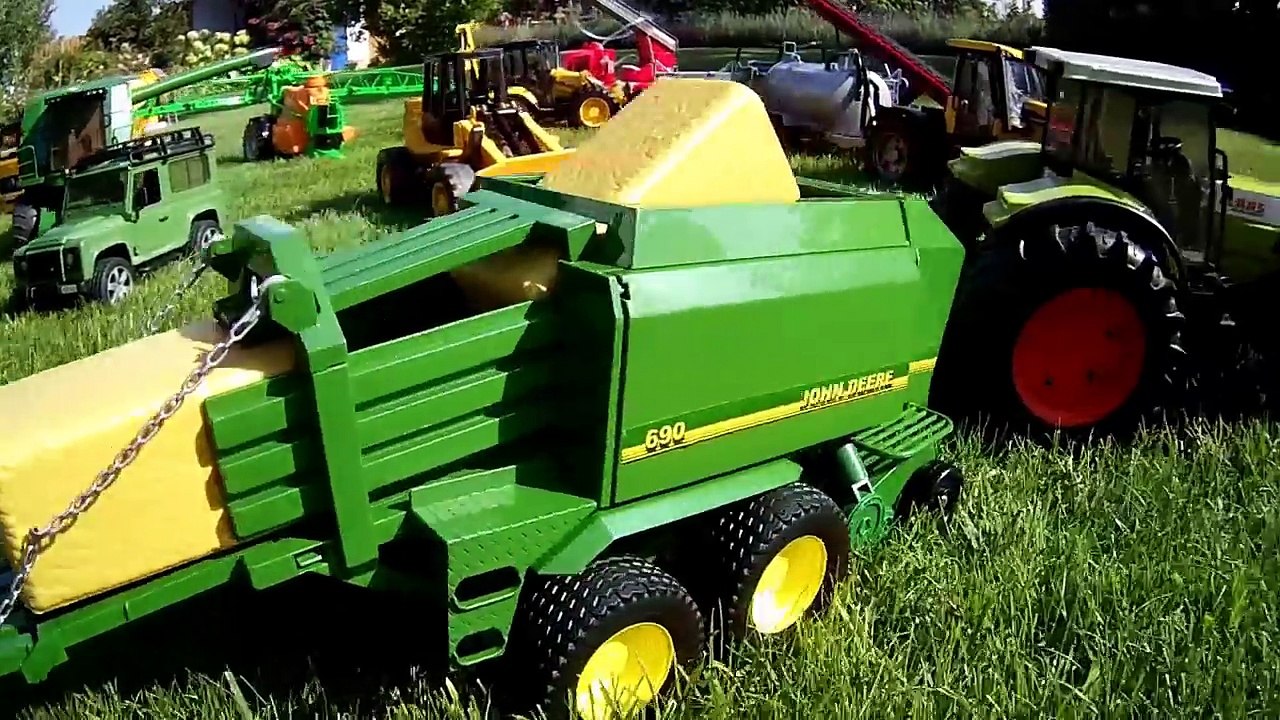 BRUDER TOYS GARDEN PARTY crane tractor truck trailer cement mixer excavator bagr