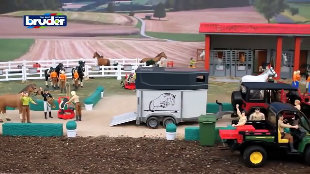 Cartoon about cars . Education cartoons . Jeep on the farm . Working machines