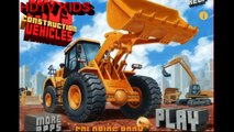 introduction of excavators, bulldozers, cranes and trucks for the baby