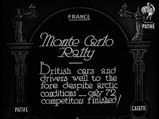 1933 Monte Carlo Rally