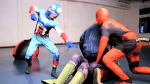 Spiderman Captain America Vs Hulk DeadPool Ice cream Short Movie Superhero Real Life Fight Video